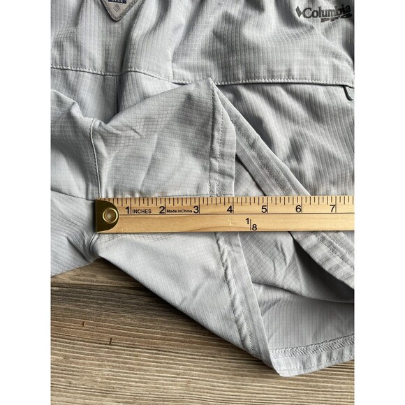 Columbia PFG Shorts Womens Large Gray Coral Point II Omni-Shade UPF 30 Nylon - Picture 7 of 8